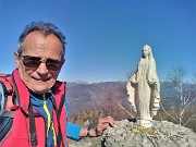 41 Alla bella bianca Madonnina (CAI-ALzano) del Costone (1195 m) che posso vedere da casa